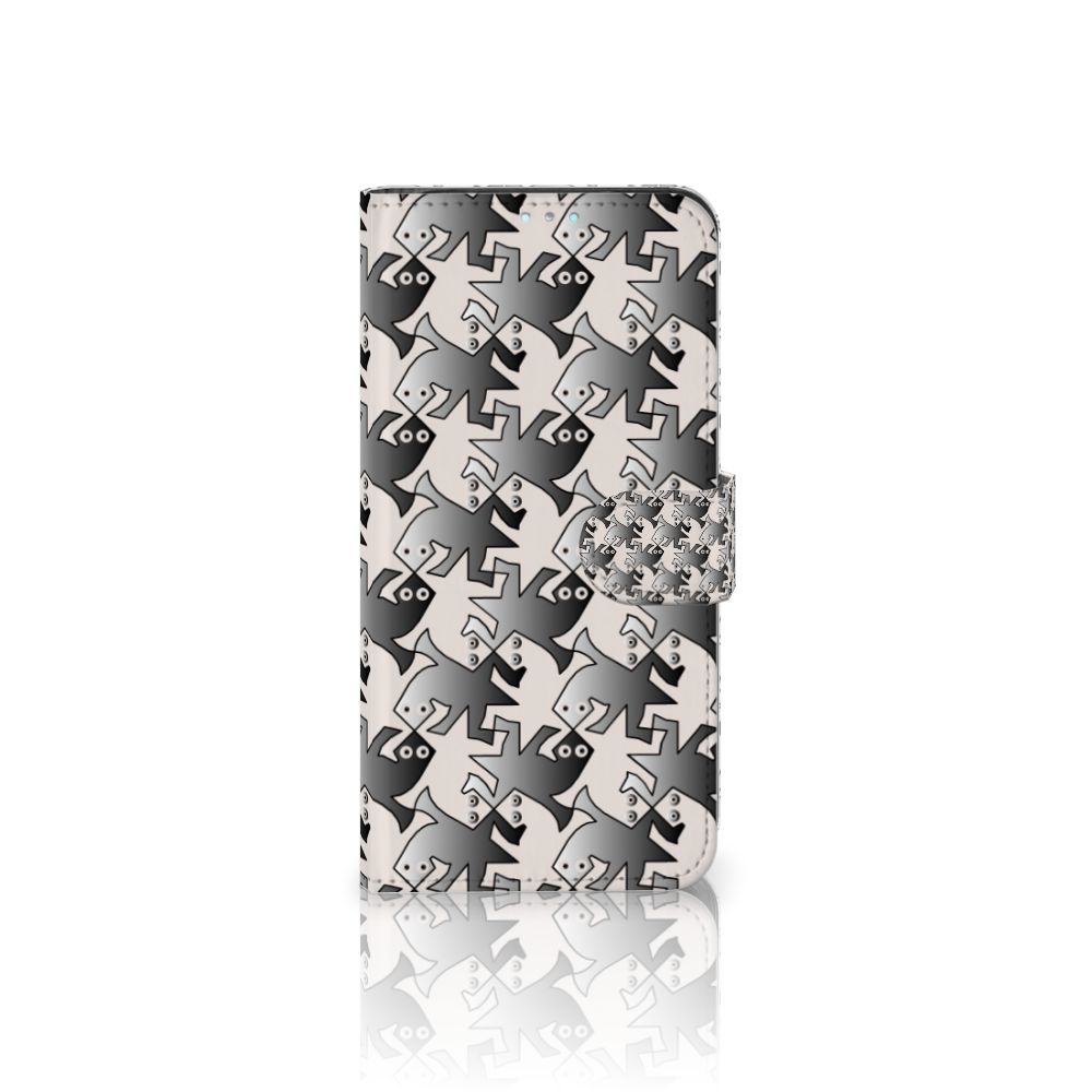 Samsung Galaxy A41 Telefoonhoesje met Pasjes Salamander Grey