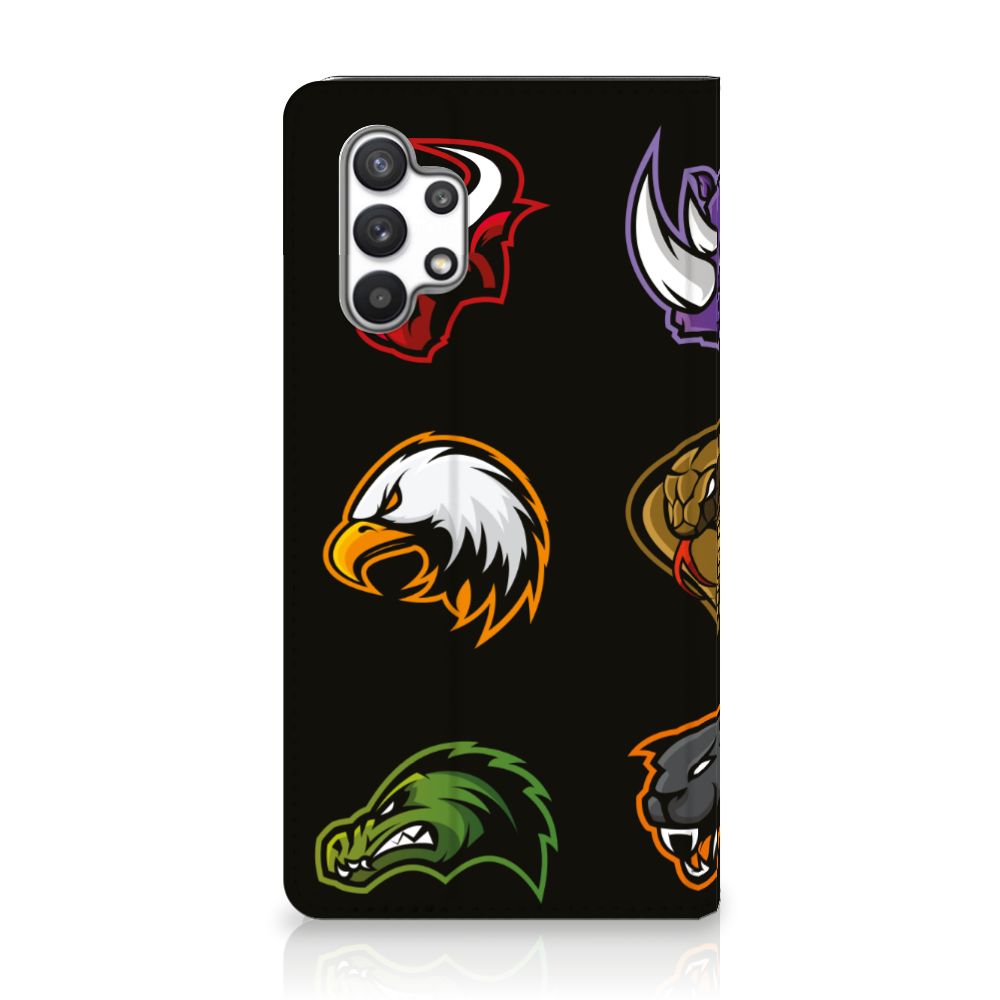 Samsung Galaxy A32 4G | A32 5G Enterprise Editie Magnet Case Cartoon with various animal logos