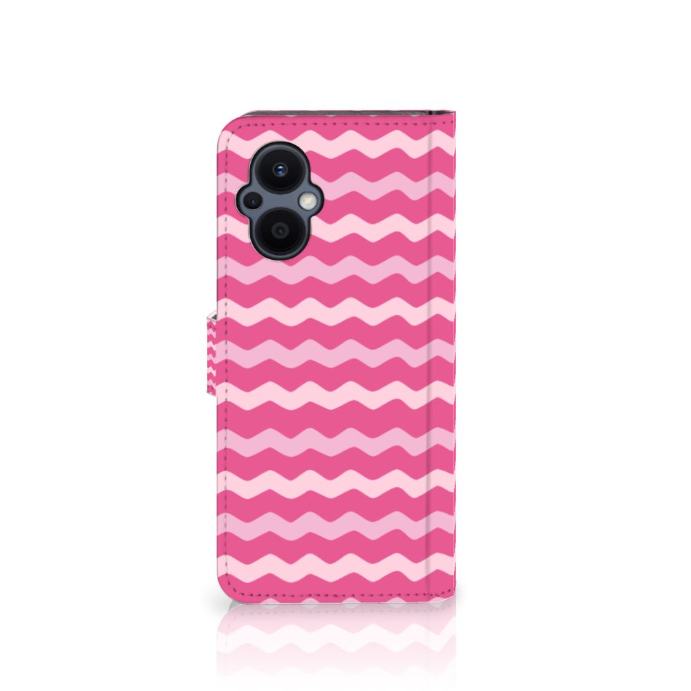OPPO Reno 8 Lite | OnePlus Nord N20 Telefoon Hoesje Waves Pink