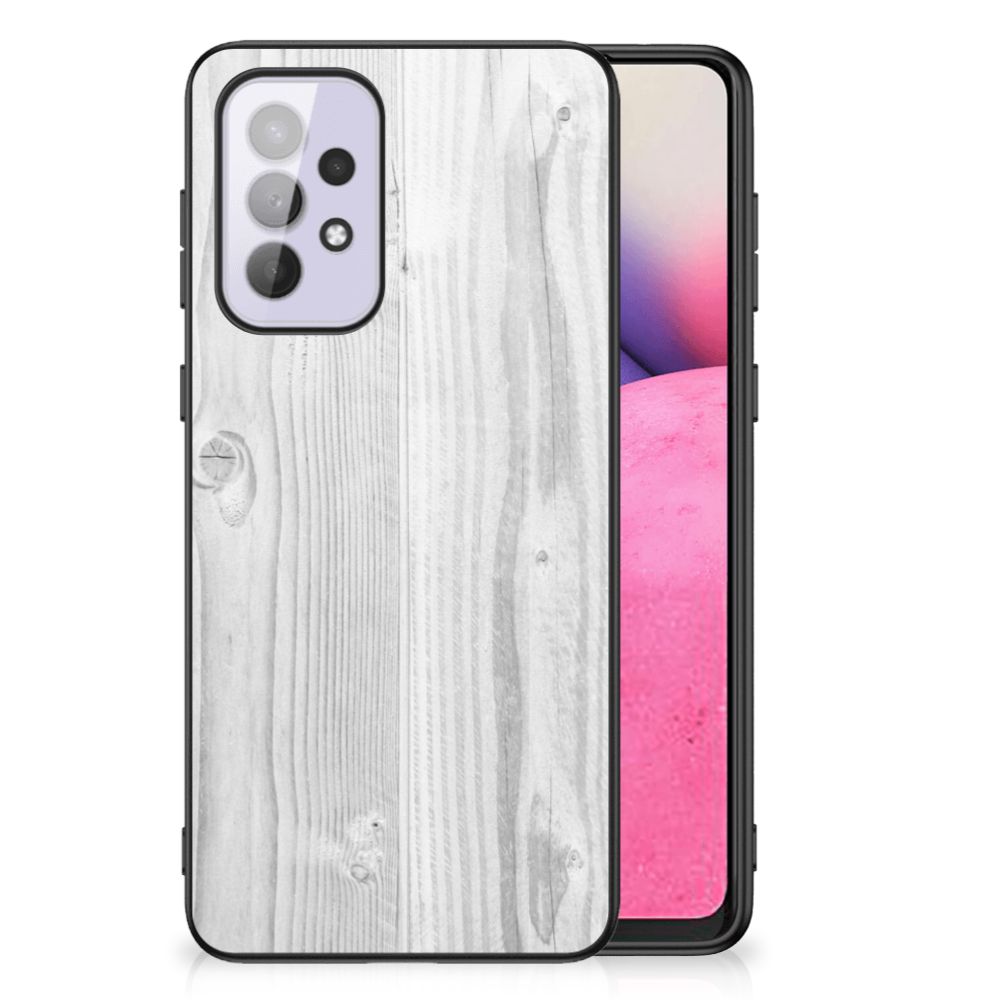 Samsung Galaxy A33 5G Houten Print Telefoonhoesje White Wood B2C Telecom