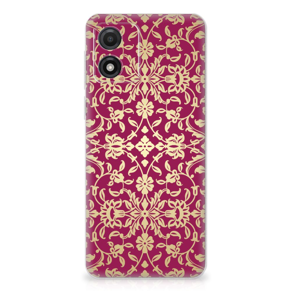Siliconen Hoesje Motorola Moto E13 Barok Pink