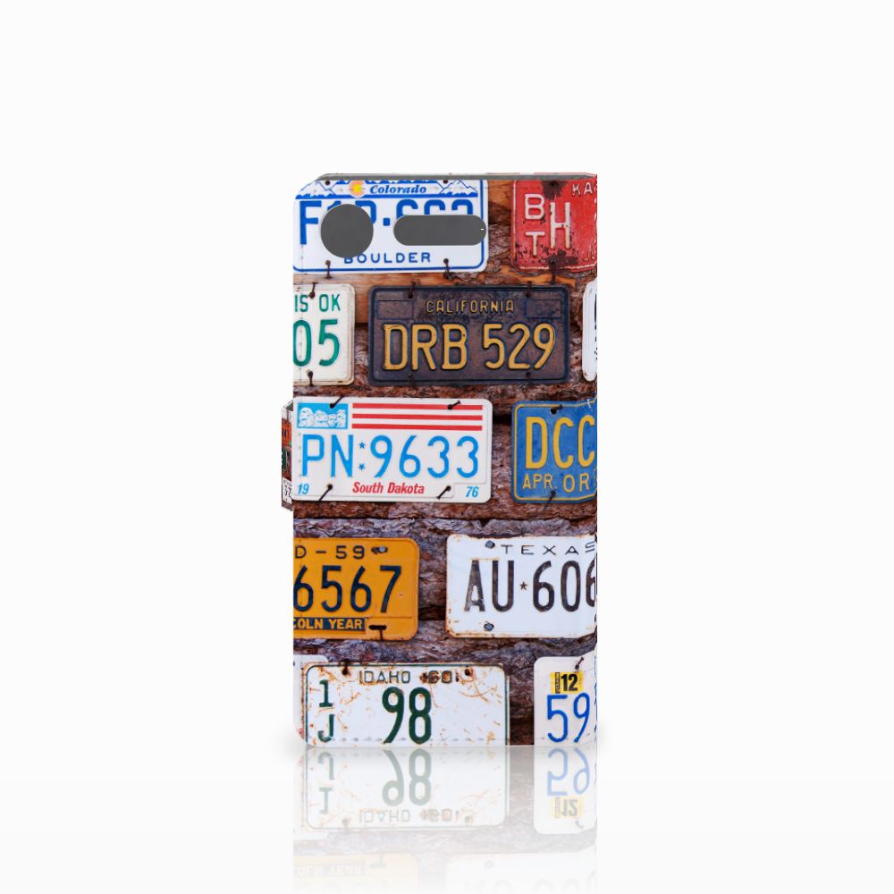 Sony Xperia XZ1 Telefoonhoesje met foto Kentekenplaten