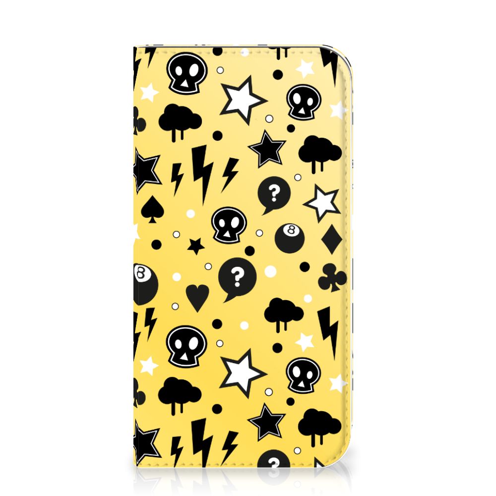 Mobiel BookCase Apple iPhone 11 Pro Punk Geel
