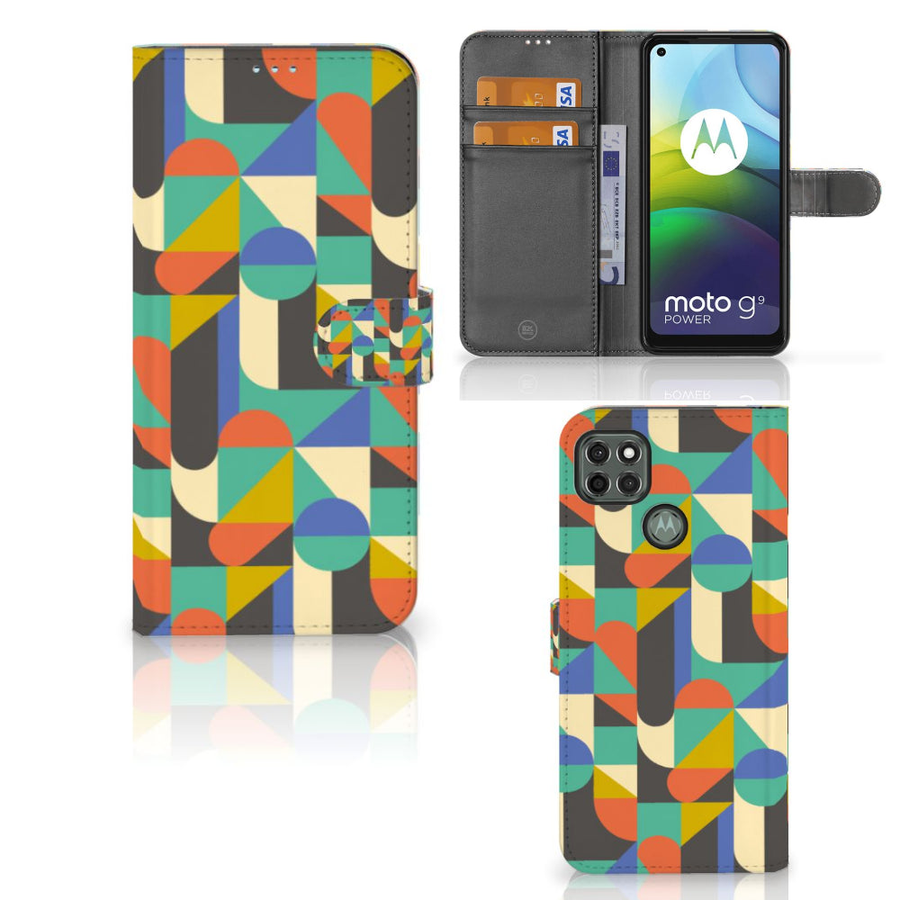 Motorola Moto G9 Power Telefoon Hoesje Funky Retro