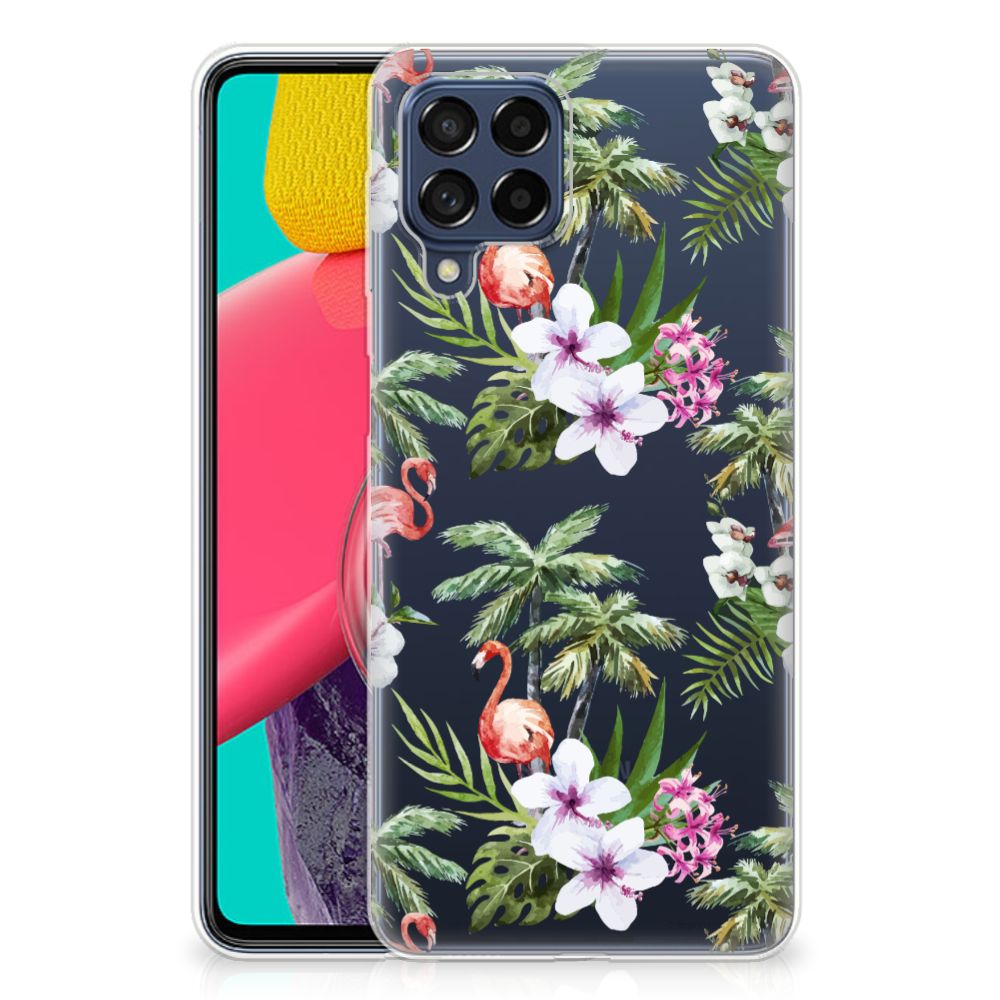 Samsung Galaxy M53 TPU Hoesje Flamingo Palms B2C Telecom