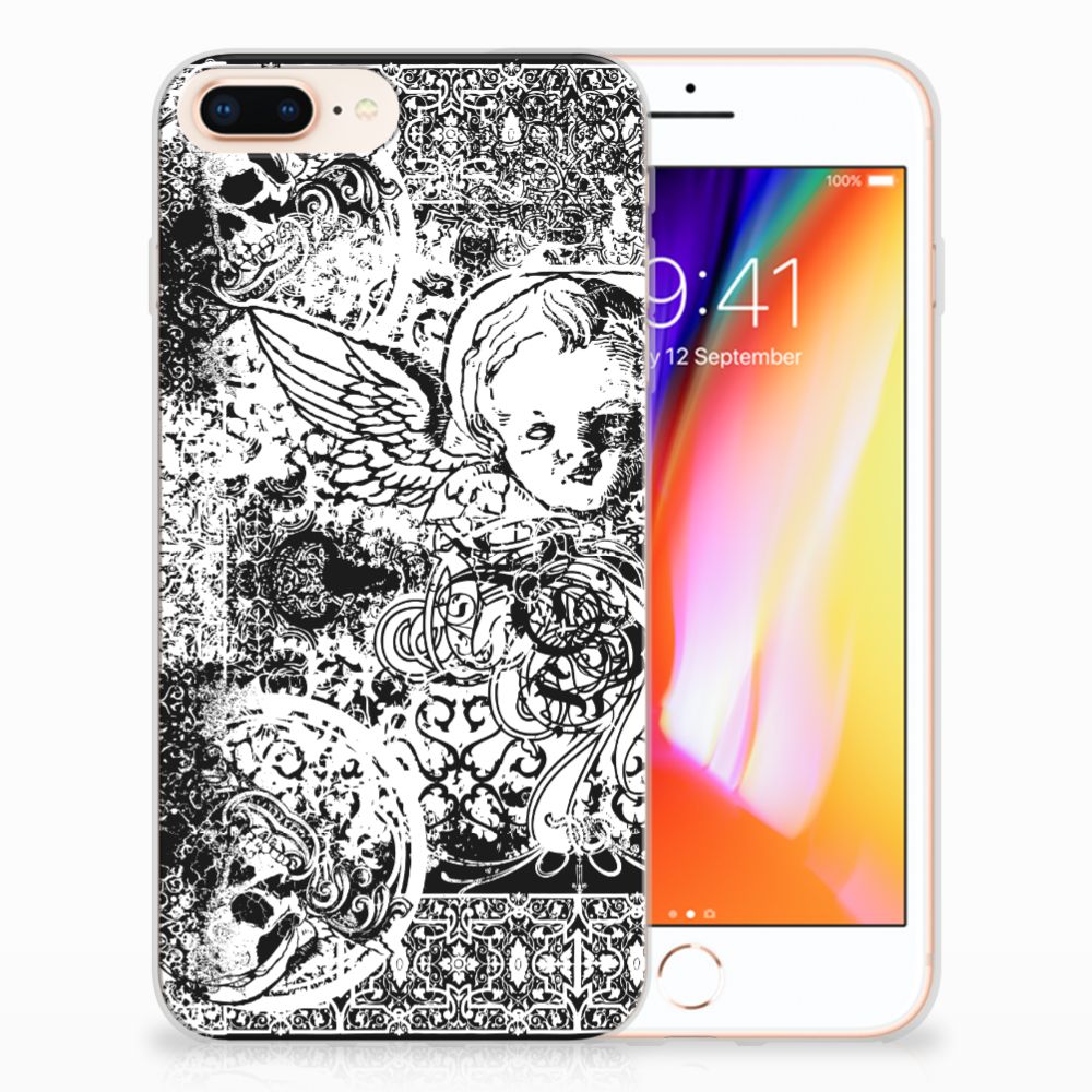 Silicone Back Case Apple iPhone 7 Plus | 8 Plus Skulls Angel