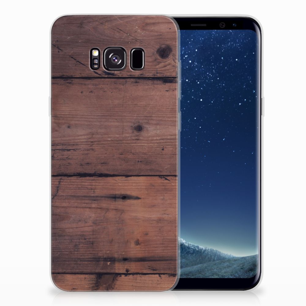 Samsung Galaxy S8 Plus Bumper Hoesje Old Wood