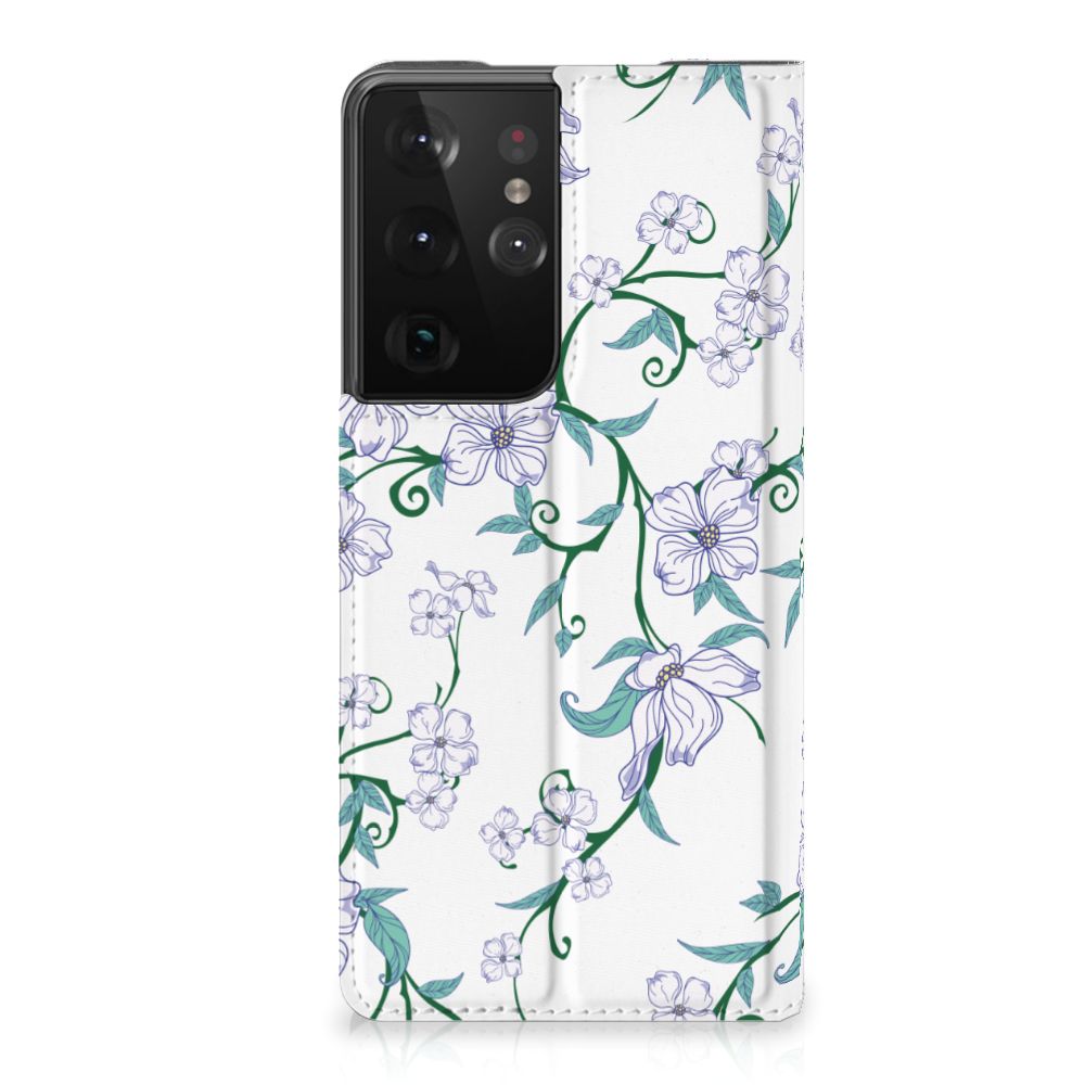 Samsung Galaxy S21 Ultra Uniek Smart Cover Blossom White - B2C Telecom