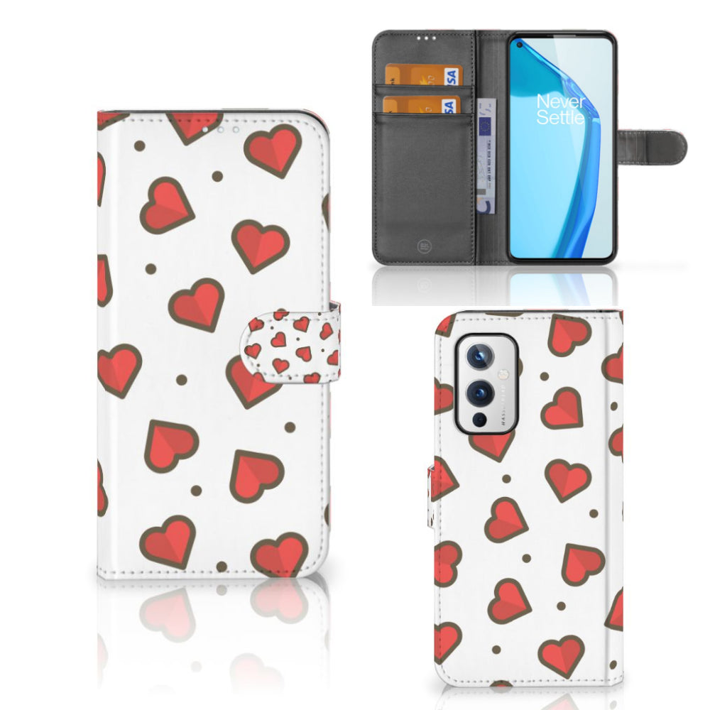 OnePlus 9 Telefoon Hoesje Hearts