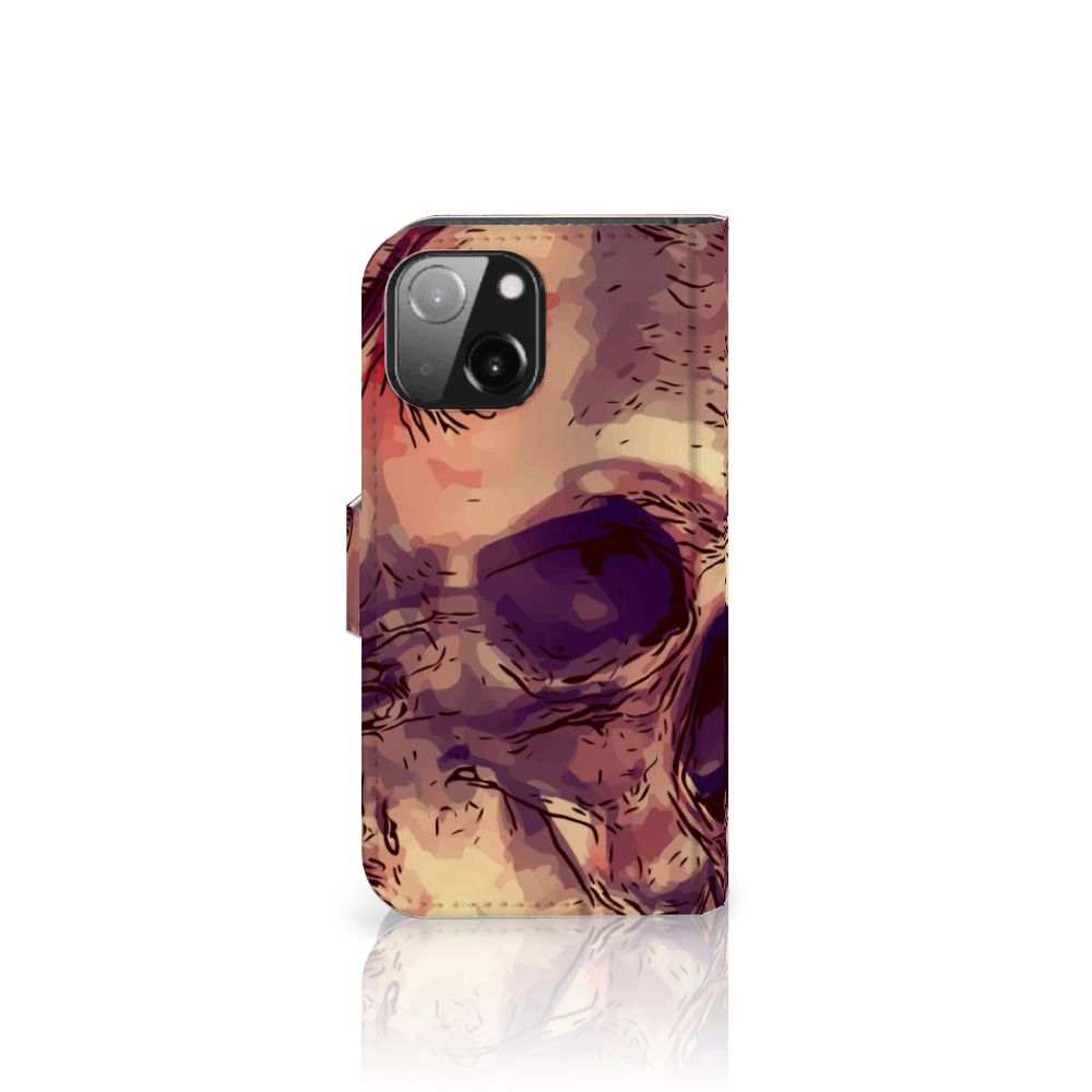 Telefoonhoesje met Naam iPhone 13 Mini Skullhead