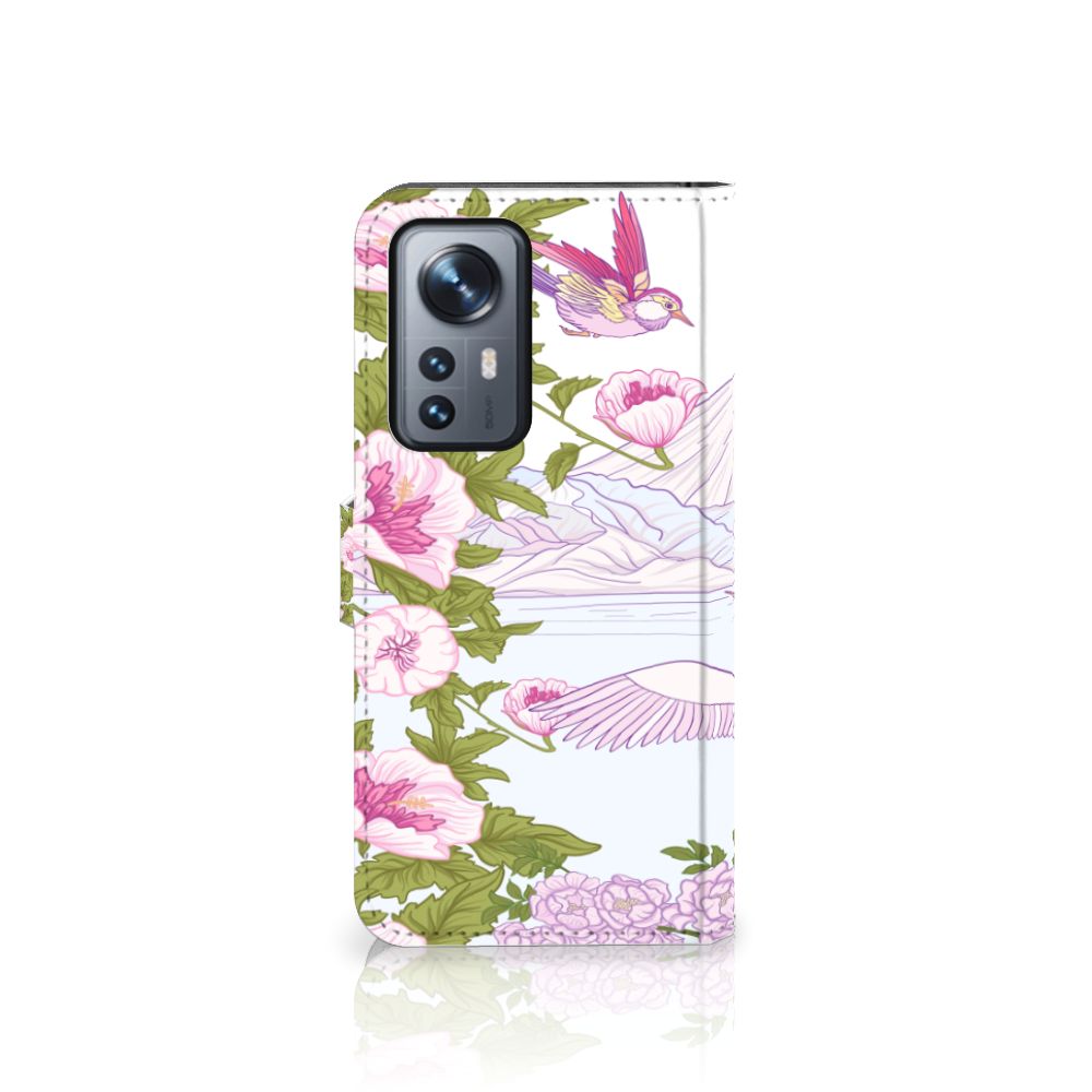 Xiaomi 12 Pro Telefoonhoesje met Pasjes Bird Standing