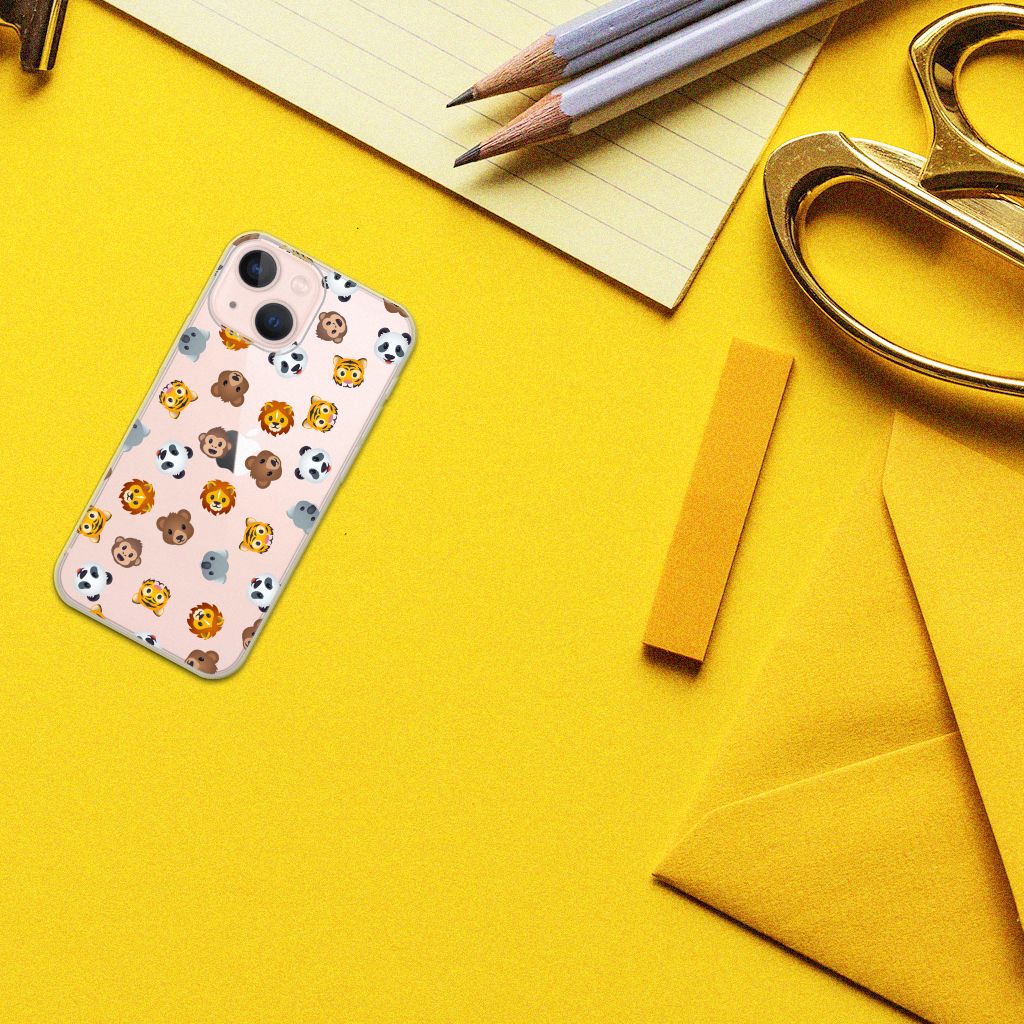 TPU bumper voor iPhone 13 mini Dieren Emojis B2C Telecom
