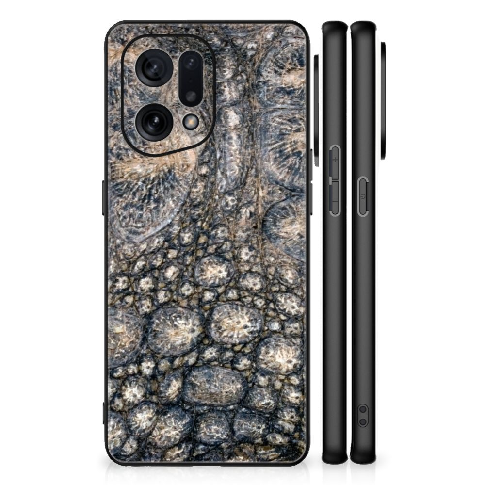 OPPO Find X5 Dierenprint Telefoonhoesje Krokodillenprint B2C Telecom
