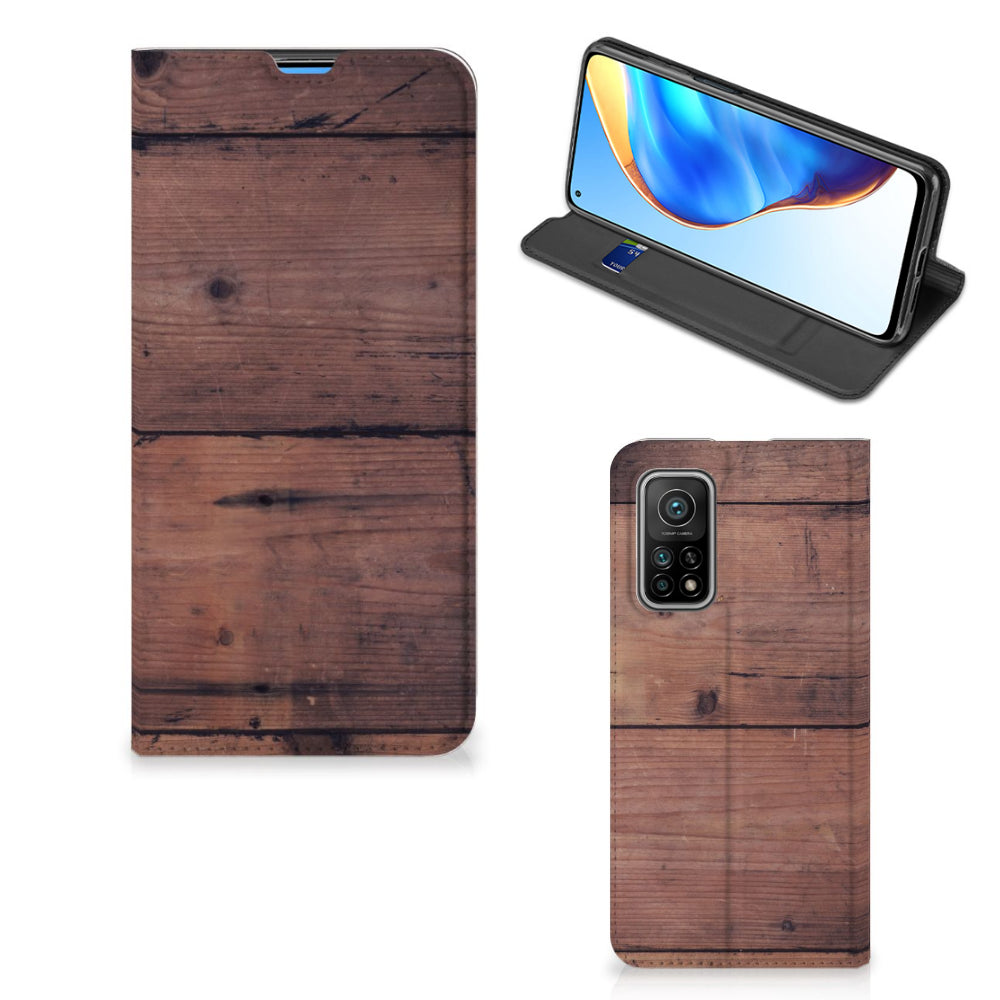 Xiaomi Mi 10T | 10T Pro Book Wallet Case Old Wood