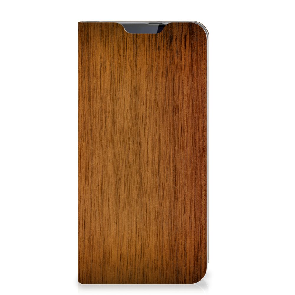Samsung Galaxy A60 Book Wallet Case Donker Hout