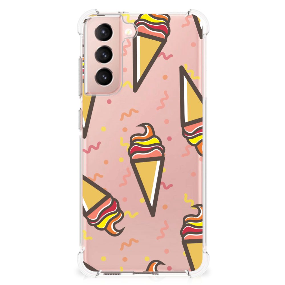 Samsung Galaxy S21 FE Beschermhoes Icecream