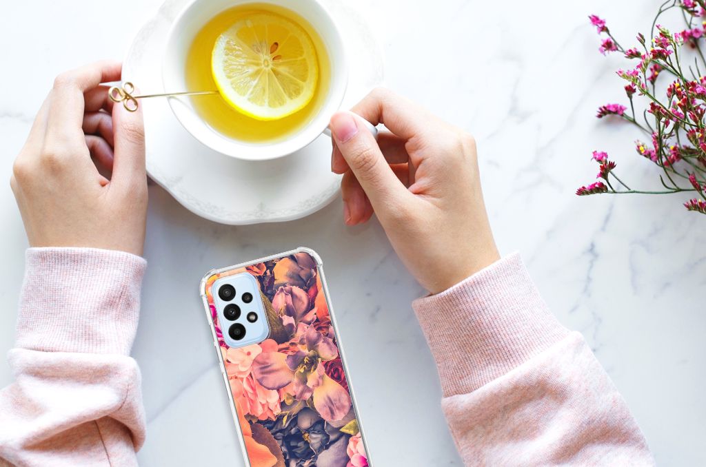Samsung Galaxy A23 Case Bosje Bloemen - B2C Telecom