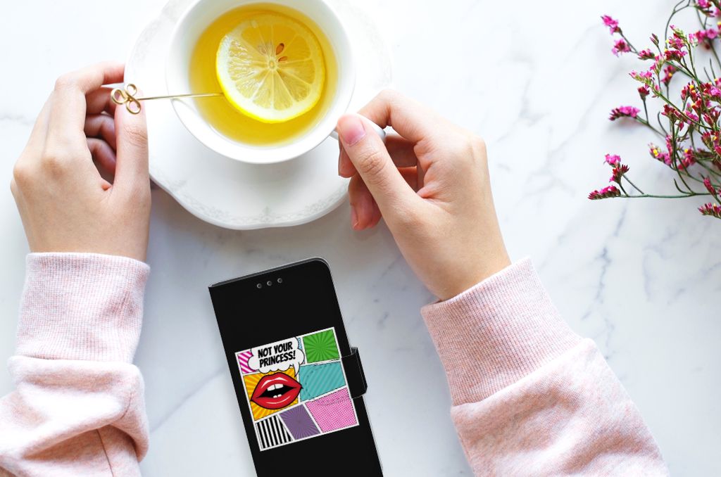 Huawei P40 Wallet Case met Pasjes Popart Princess