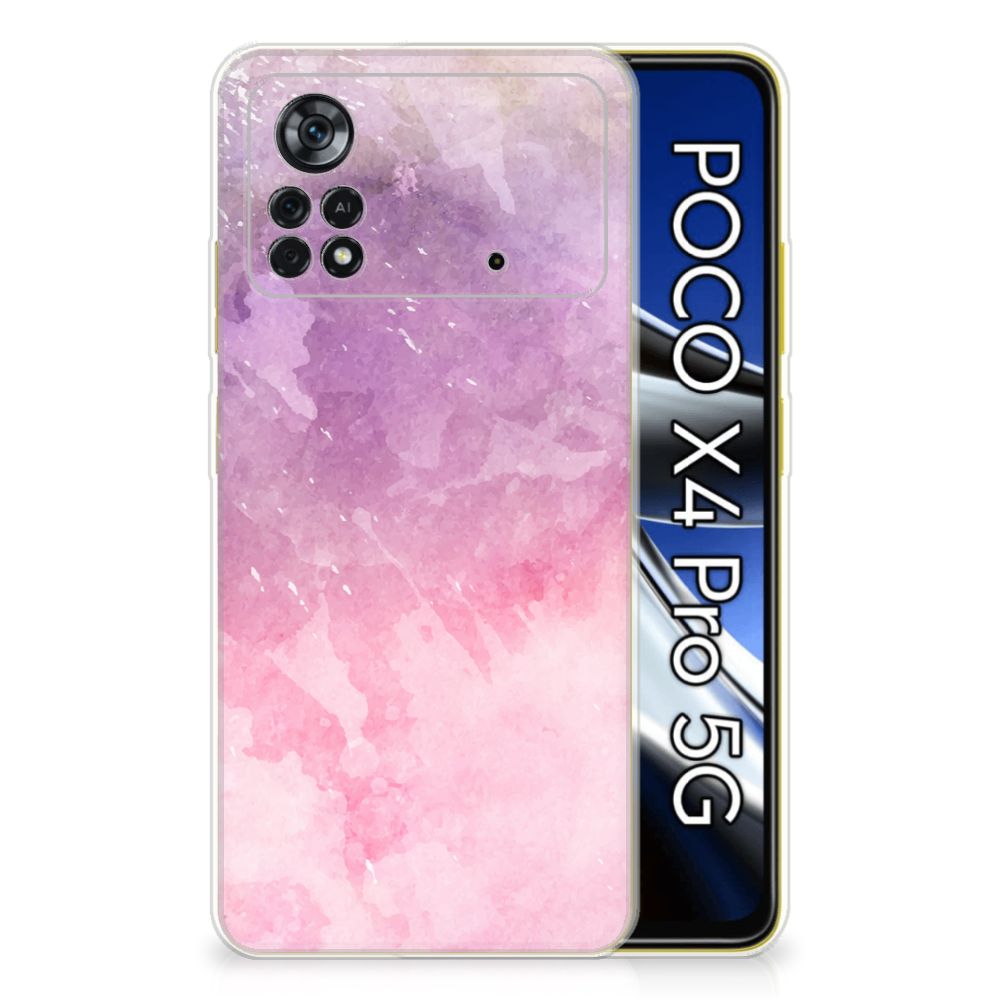Hoesje maken Xiaomi Poco X4 Pro 5G Pink Purple Paint B2C Telecom