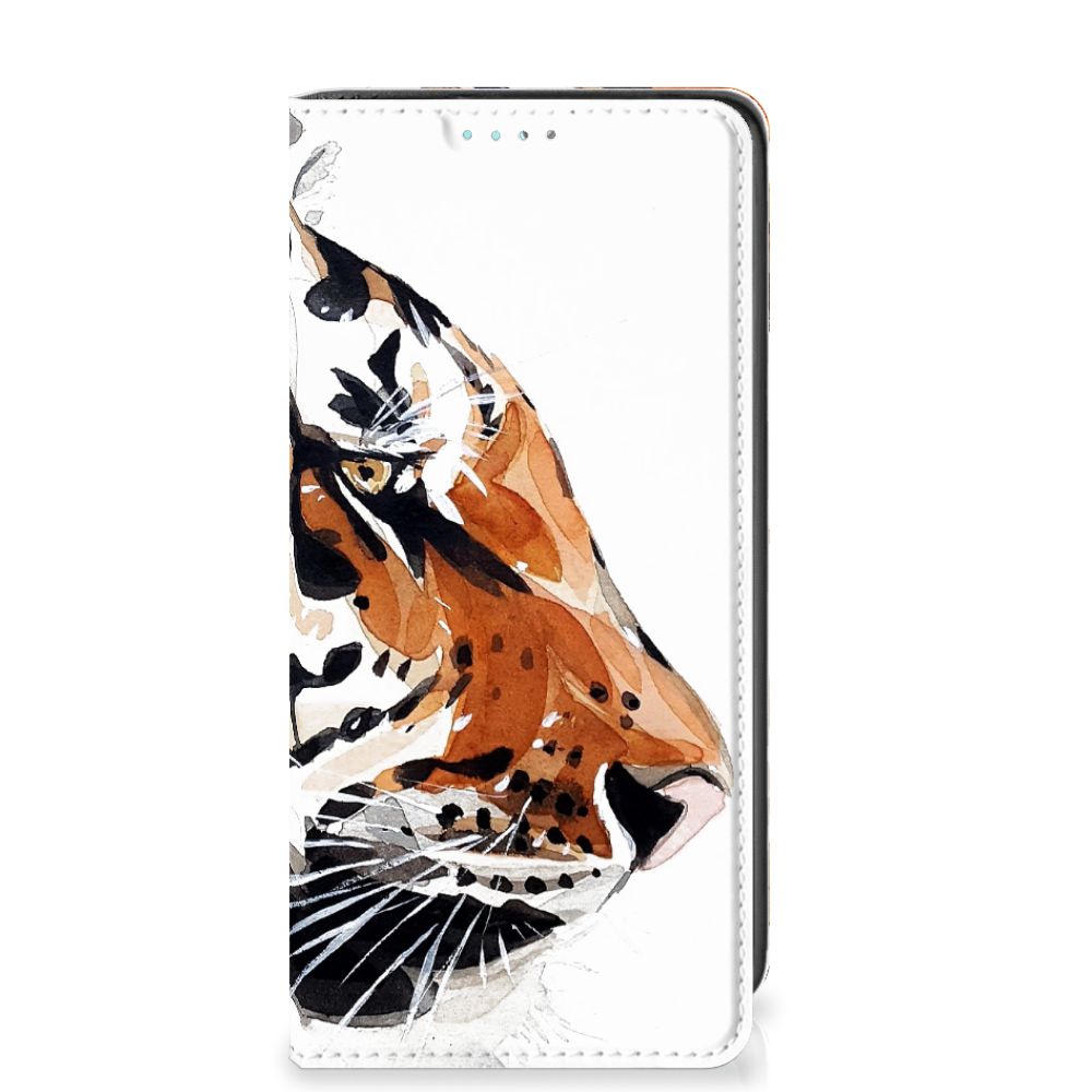 Bookcase Samsung Galaxy A41 Watercolor Tiger