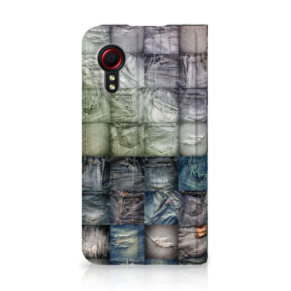 Hippe Standcase Samsung Galaxy Xcover 5 Spijkerbroeken - B2C Telecom