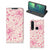 Motorola G8 Plus Smart Cover Pink Flowers