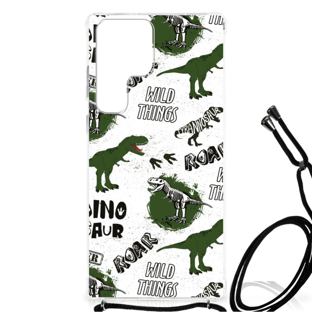 Case Anti-shock voor Samsung Galaxy S23 Ultra Dinosaurus