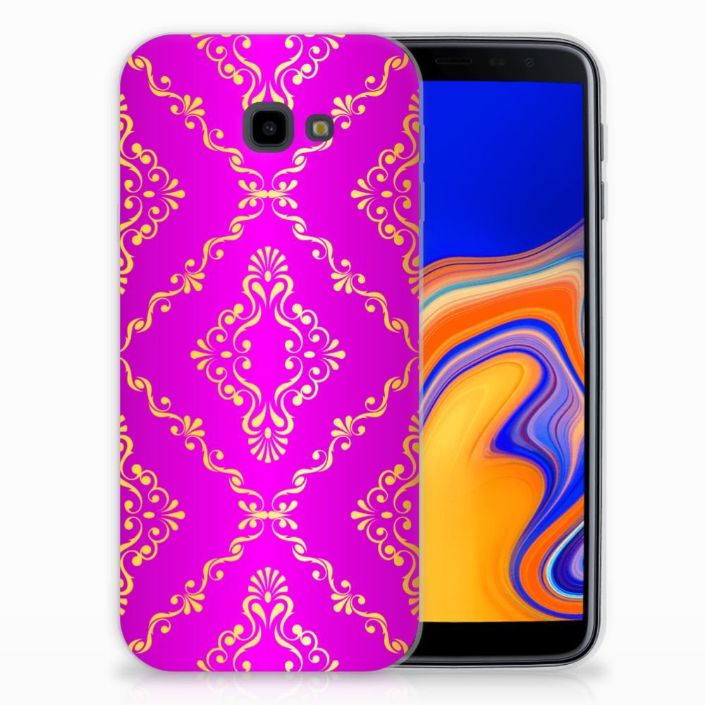 Siliconen Hoesje Samsung Galaxy J4 Plus (2018) Barok Roze