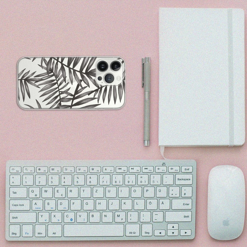 iPhone 13 Pro Max TPU Case Leaves Grey B2C Telecom