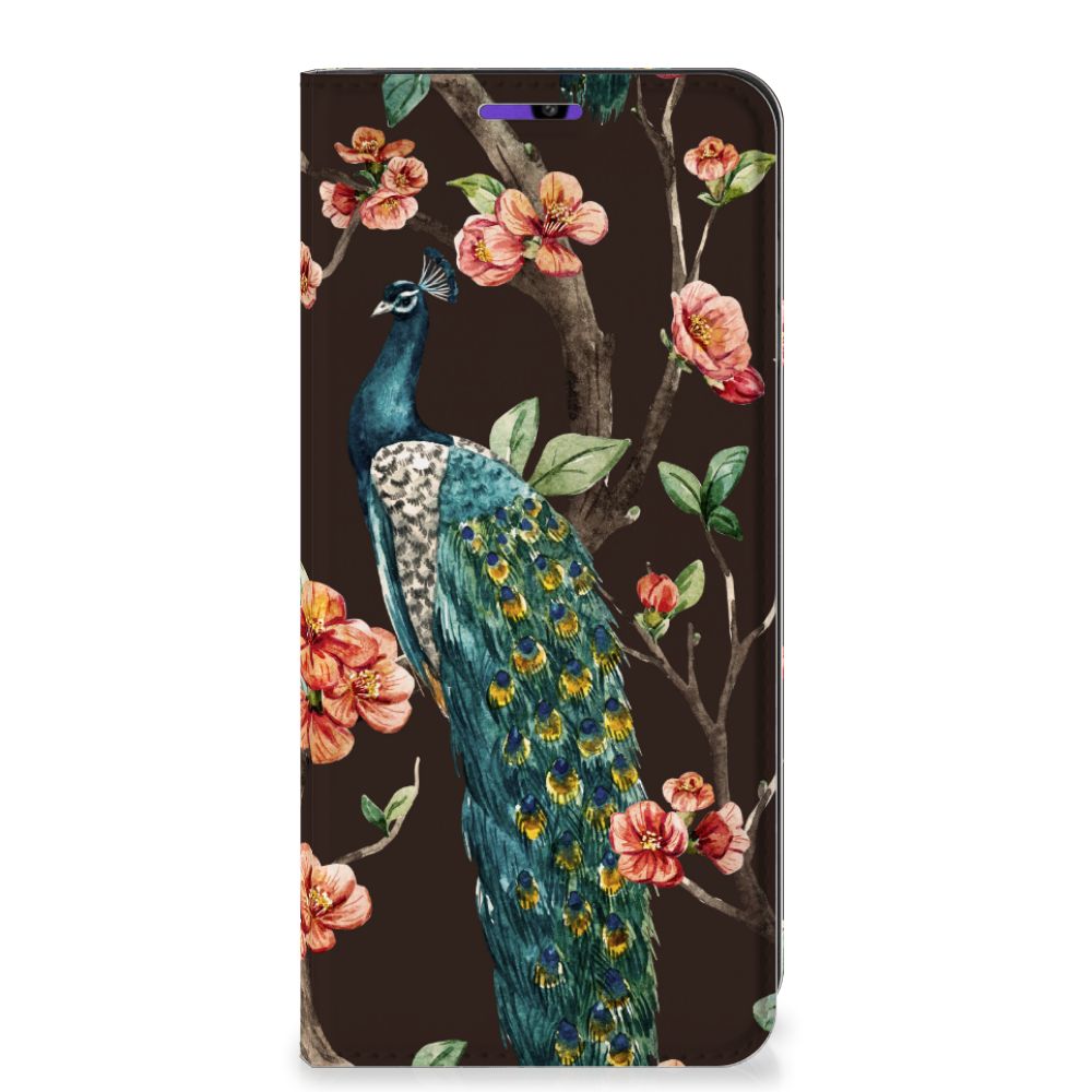 Samsung Galaxy A22 4G | M22 Hoesje maken Pauw met Bloemen