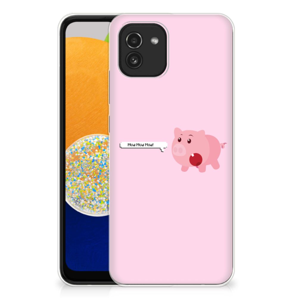 Samsung Galaxy A03 Telefoonhoesje met Naam Pig Mud B2C Telecom