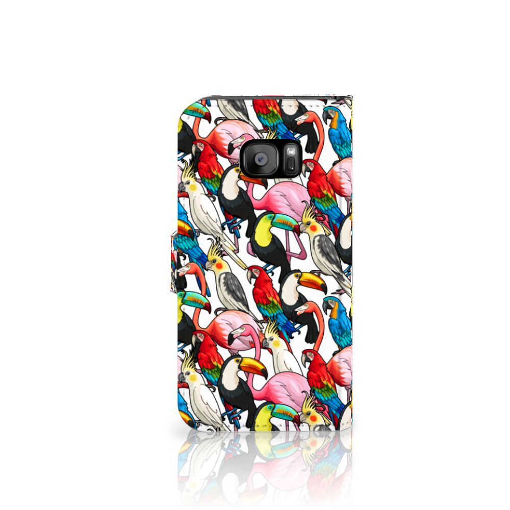 Samsung Galaxy S7 Edge Telefoonhoesje met Pasjes Birds