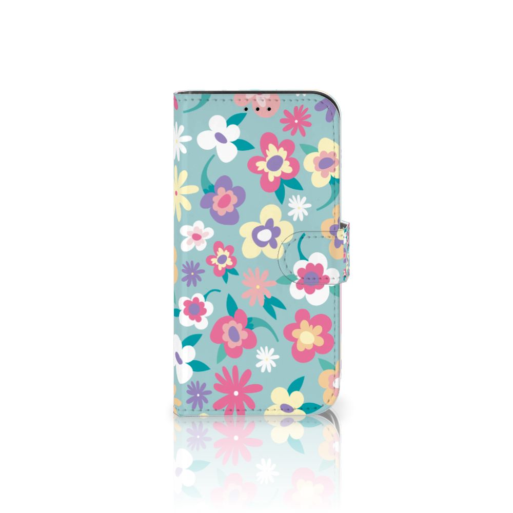 iPhone 13 Pro Hoesje Flower Power met kleurrijke bloemenprint, uniek ontwerp voor stijl en functionaliteit.