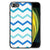 iPhone SE 2022 | SE 2020 | 7/8 Back Case Zigzag Blauw met een zigzag patroon in blauw tinten.