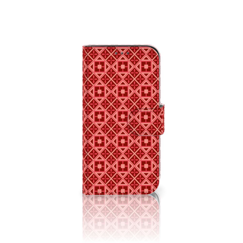 Apple iPhone 12 Mini Telefoon Hoesje Batik Rood