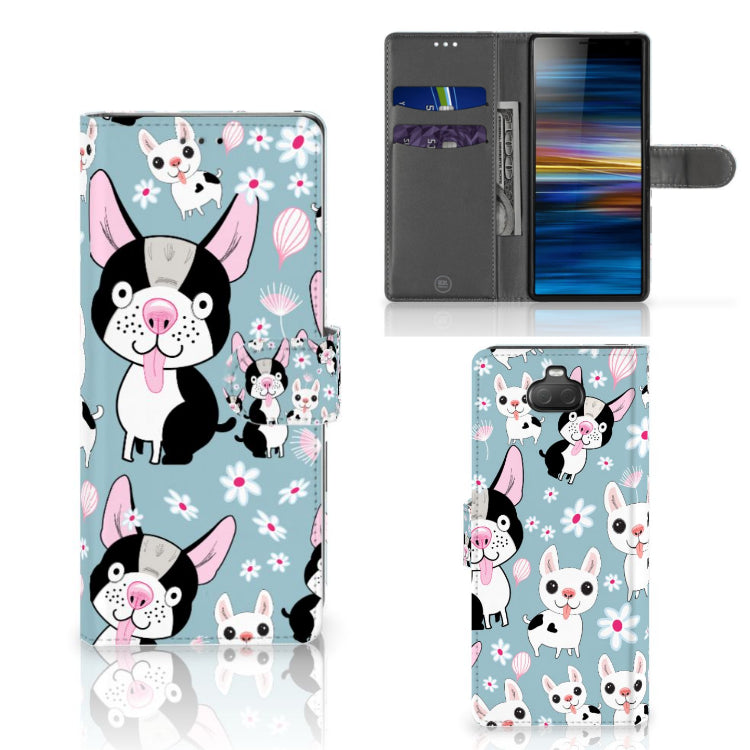 Sony Xperia 10 Telefoonhoesje met Pasjes Hondjes