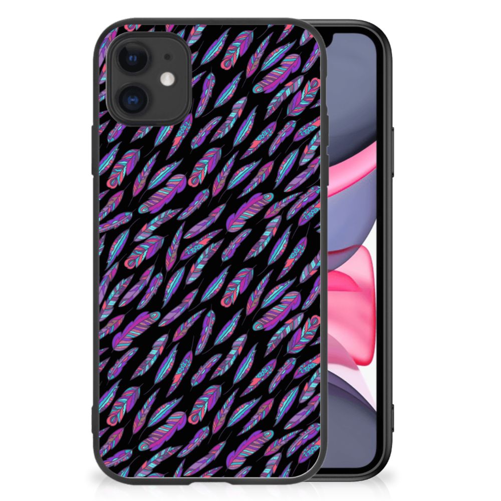 iPhone 11 Back Case Feathers Color