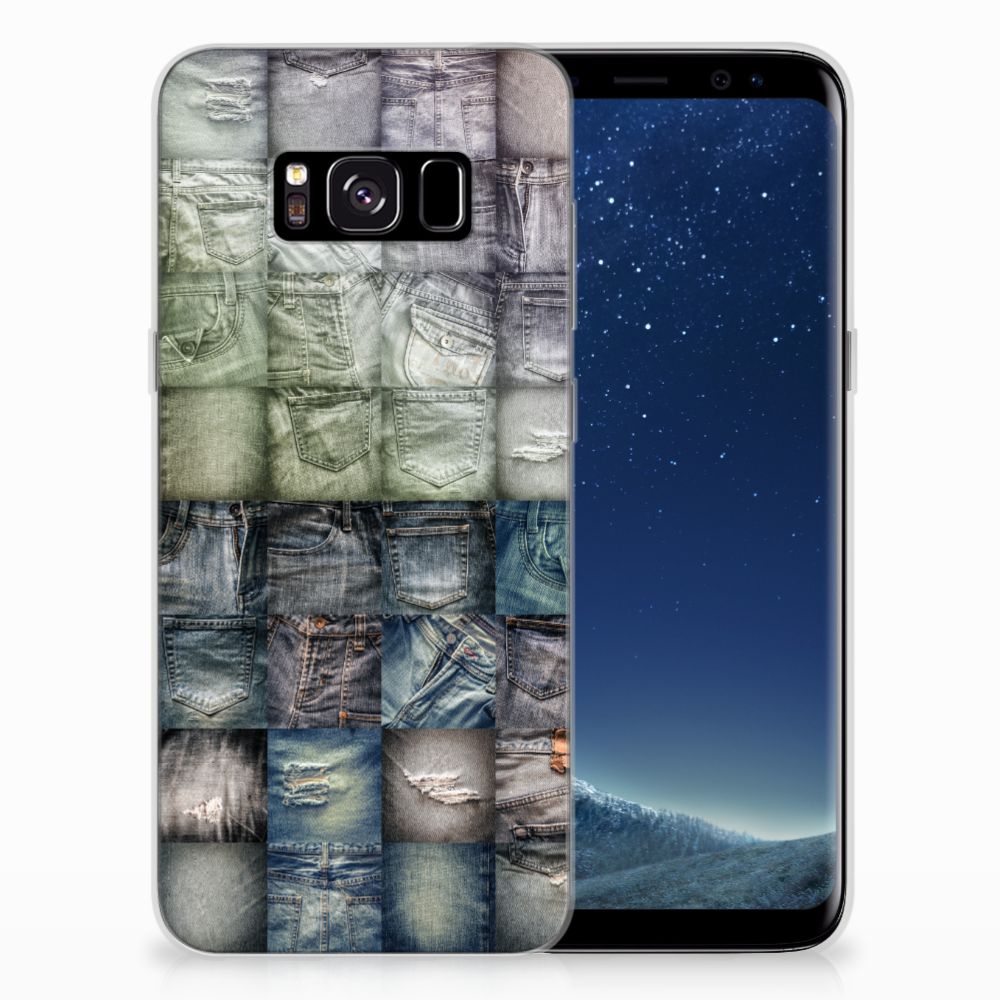 Silicone Back Cover Samsung Galaxy S8 Spijkerbroeken