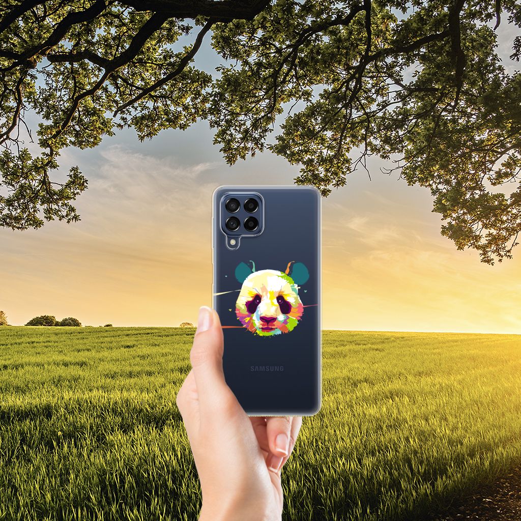 Samsung Galaxy M53 Telefoonhoesje met Naam Panda Color