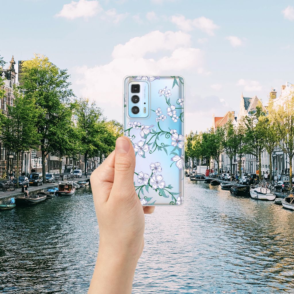 Motorola Edge 20 Pro Uniek TPU Case Blossom White B2C Telecom