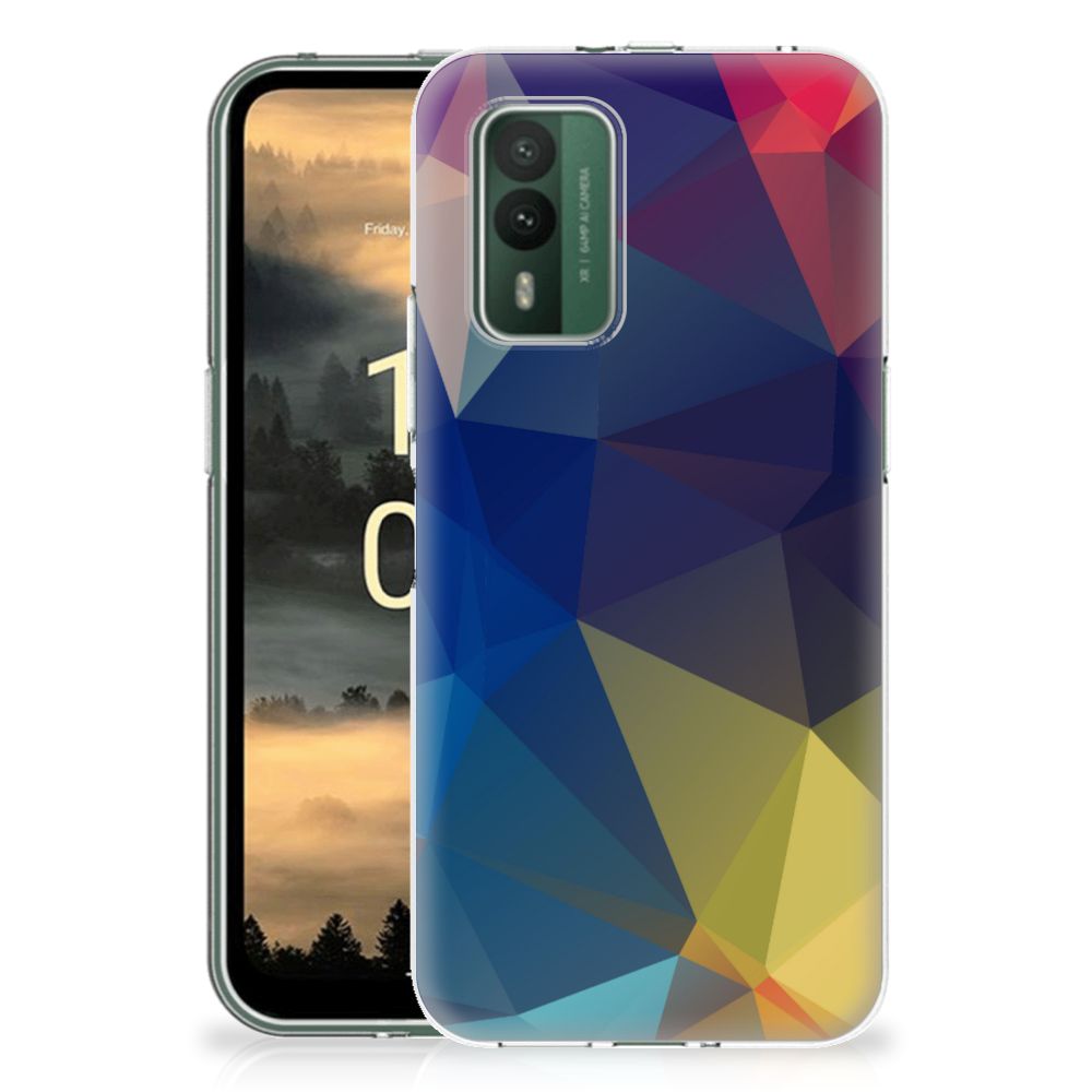 Nokia XR21 TPU Hoesje Polygon Dark