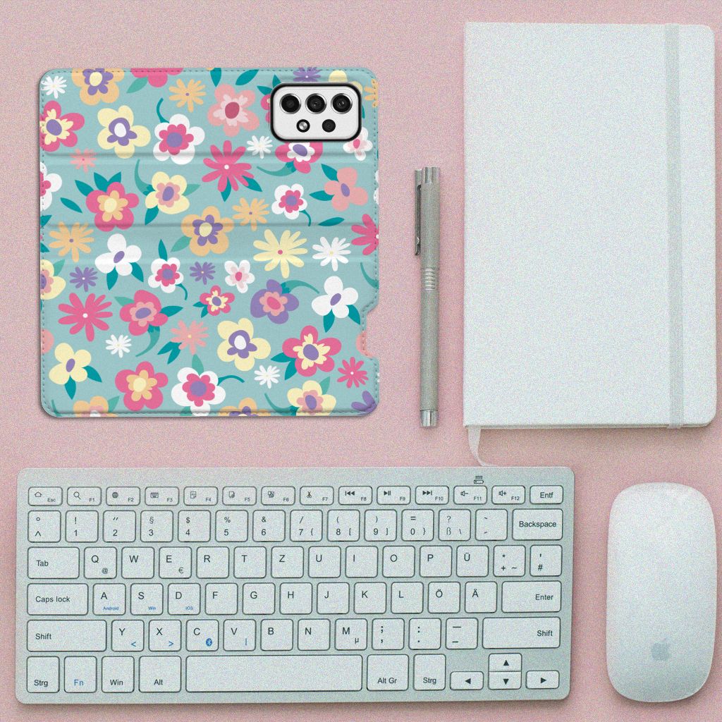 Samsung Galaxy A73 Smart Cover Flower Power - B2C Telecom
