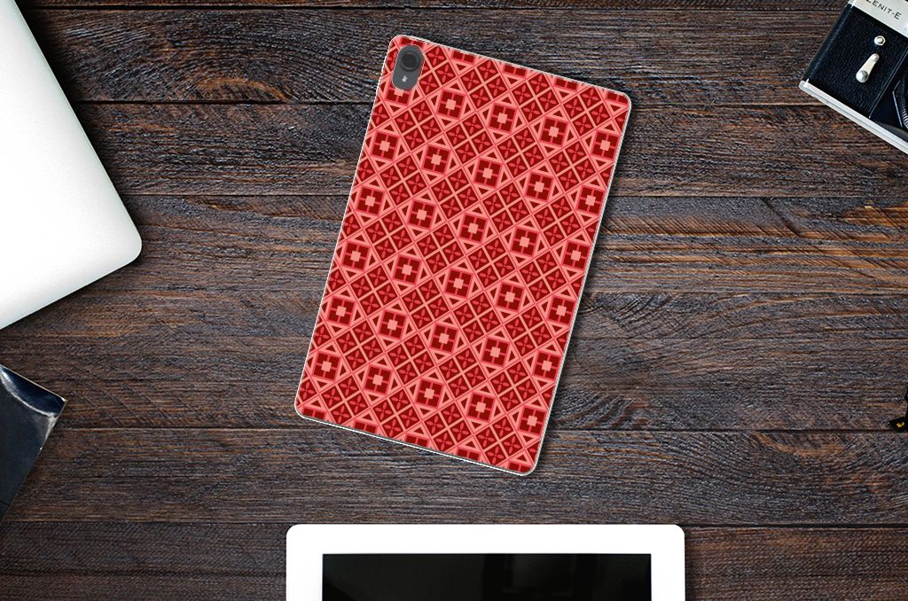 Lenovo Tab P11 | P11 Plus Hippe Hoes Batik Rood - B2C Telecom
