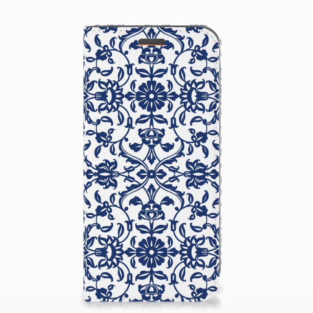 Motorola Moto E5 Play Smart Cover Flower Blue