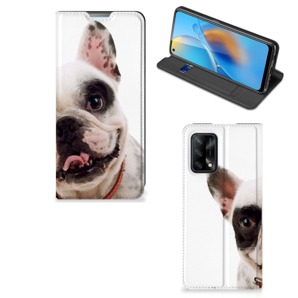 OPPO A74 4G Hoesje maken Franse Bulldog - B2C Telecom