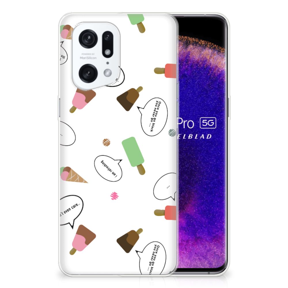 OPPO Find X5 Pro Siliconen Case IJsjes