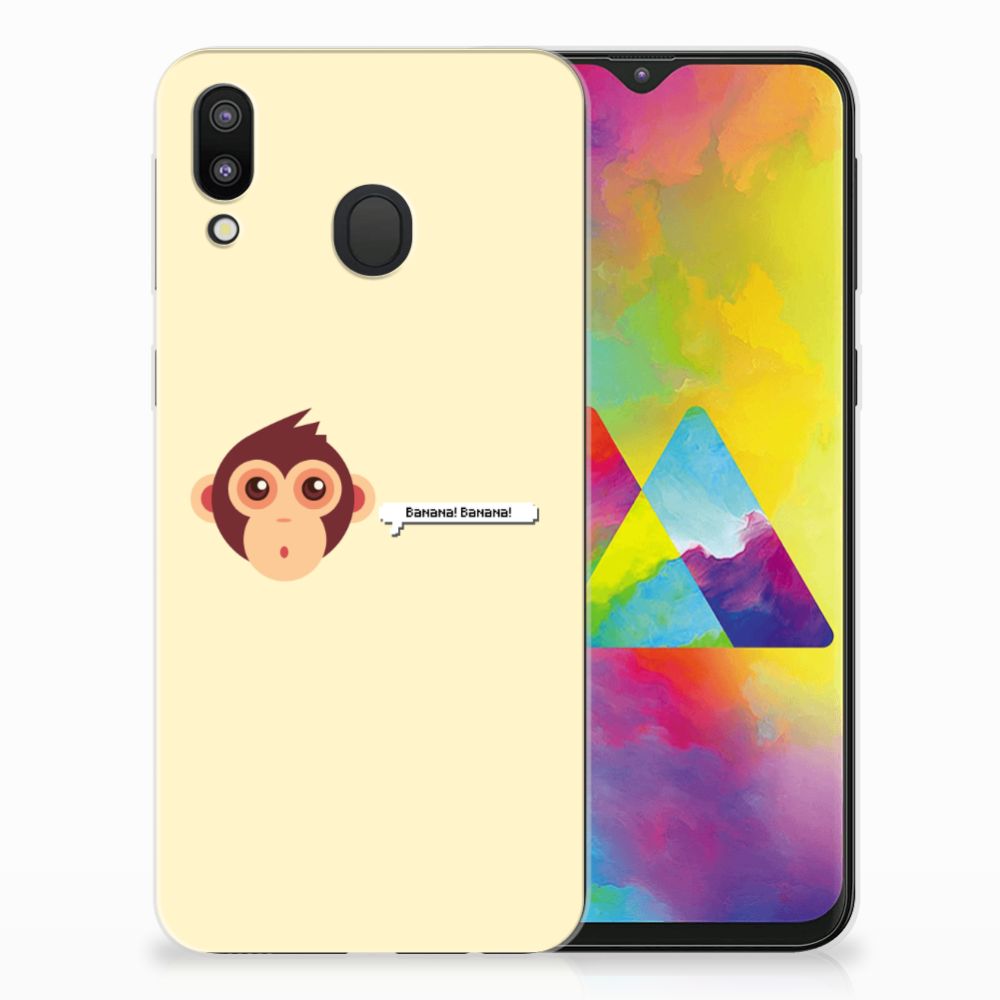 Samsung Galaxy M20 (Power) Telefoonhoesje met Naam Monkey