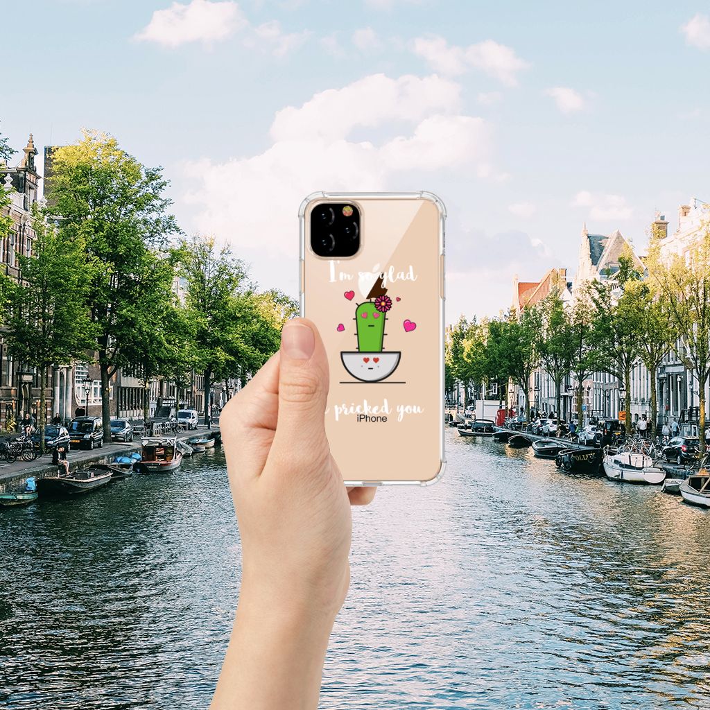 Apple iPhone 11 Pro Max Stevig Bumper Hoesje Cactus Glad