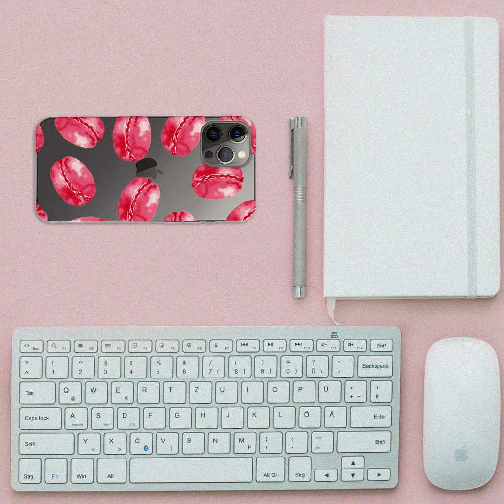 iPhone 12 Pro Max Siliconen Case Pink Macarons B2C Telecom
