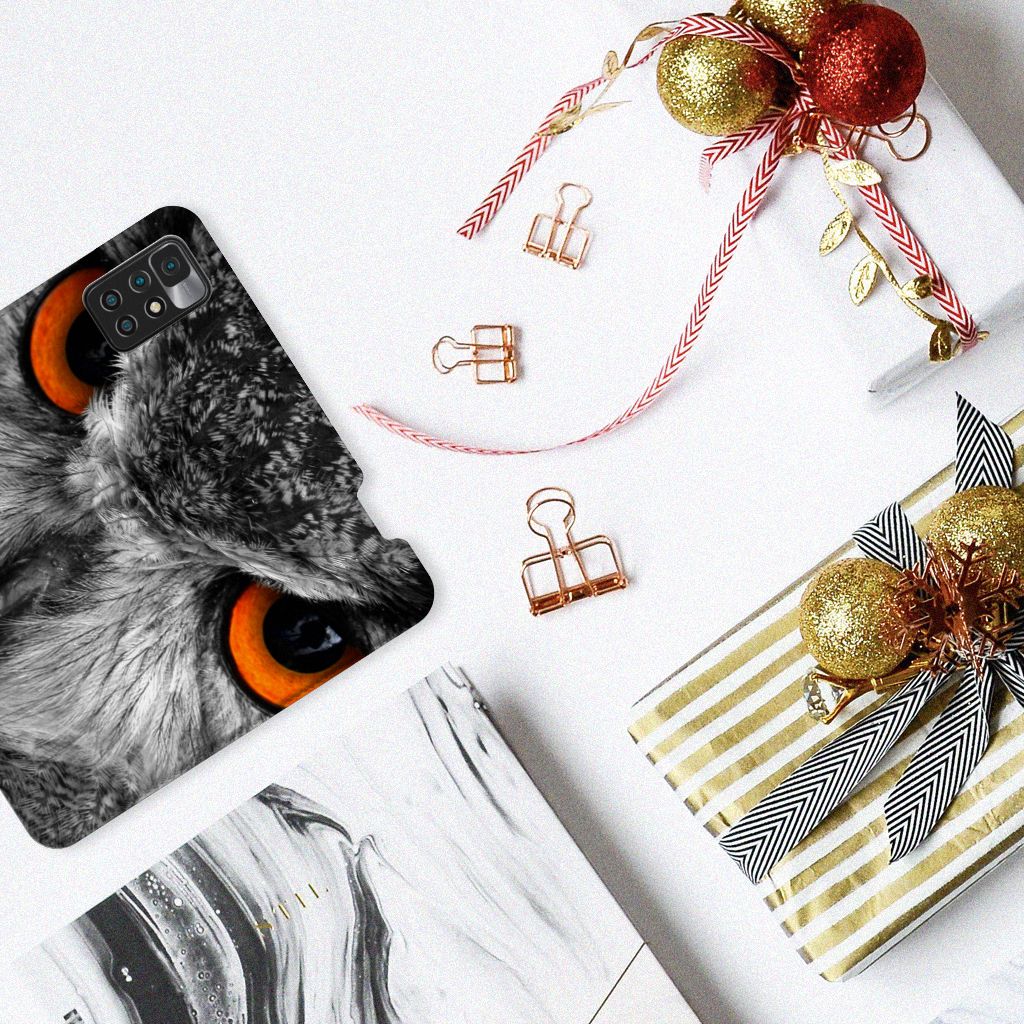 Xiaomi Redmi 10 Hoesje maken Uil - B2C Telecom